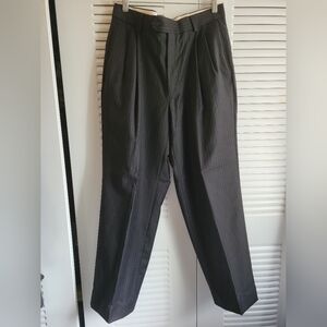 Men's Black Pinstripe Pants W32 Small